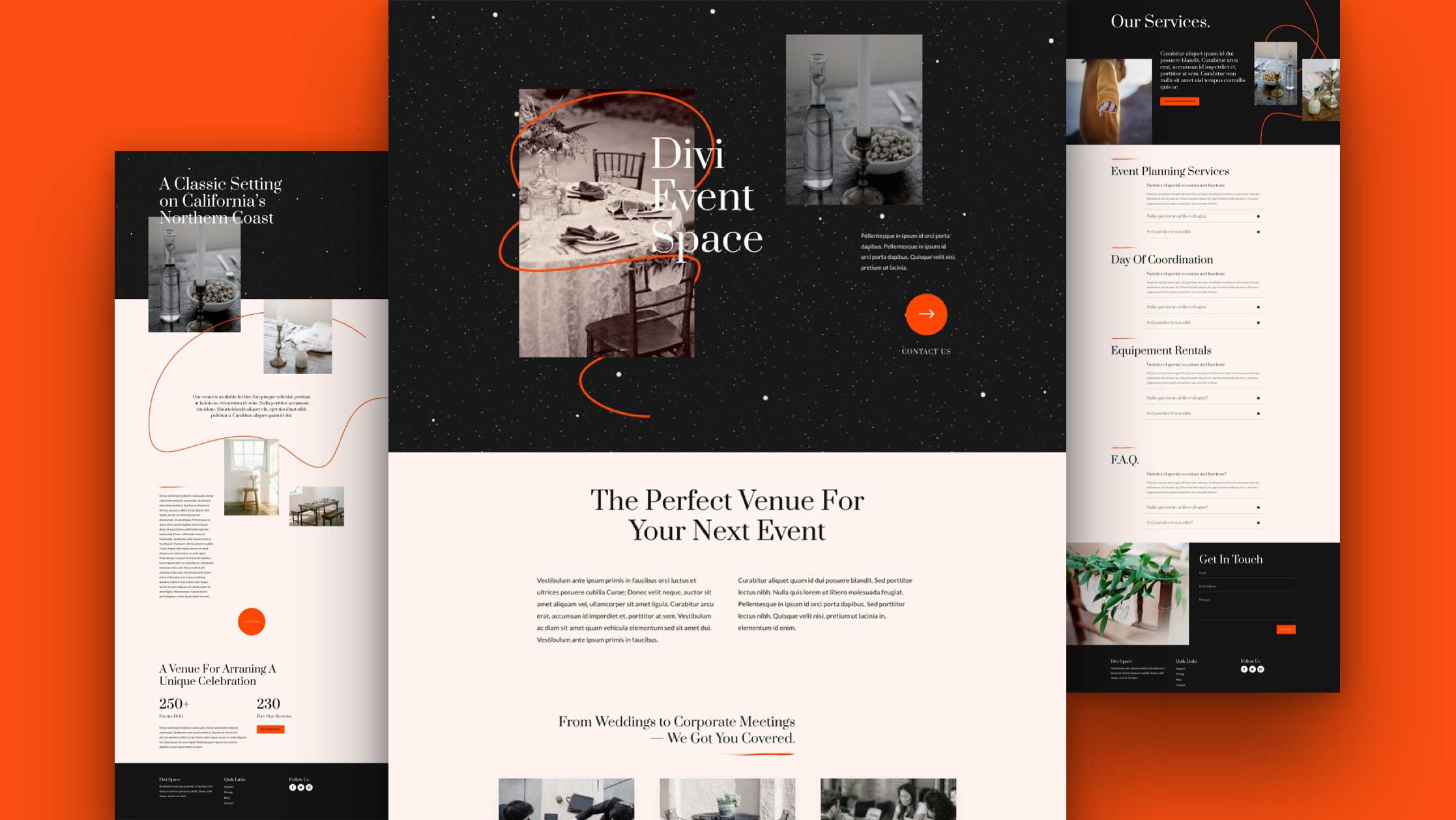 Get a FREE Event Venue Layout Pack for Divi