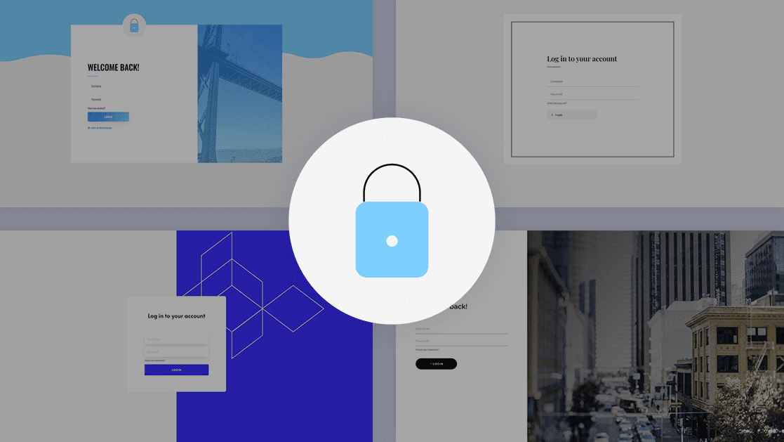 Free Download: 5 Custom WordPress Login Page Designs Built with Divi