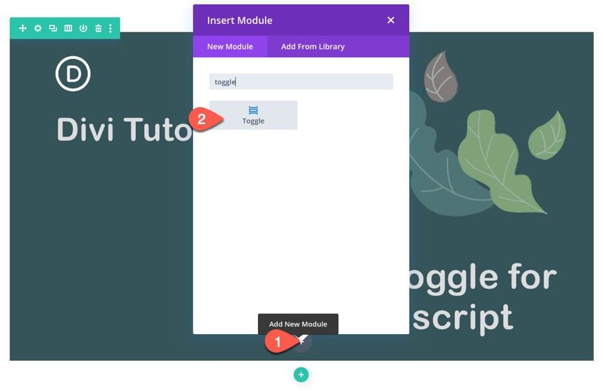 divi video transcript toggle