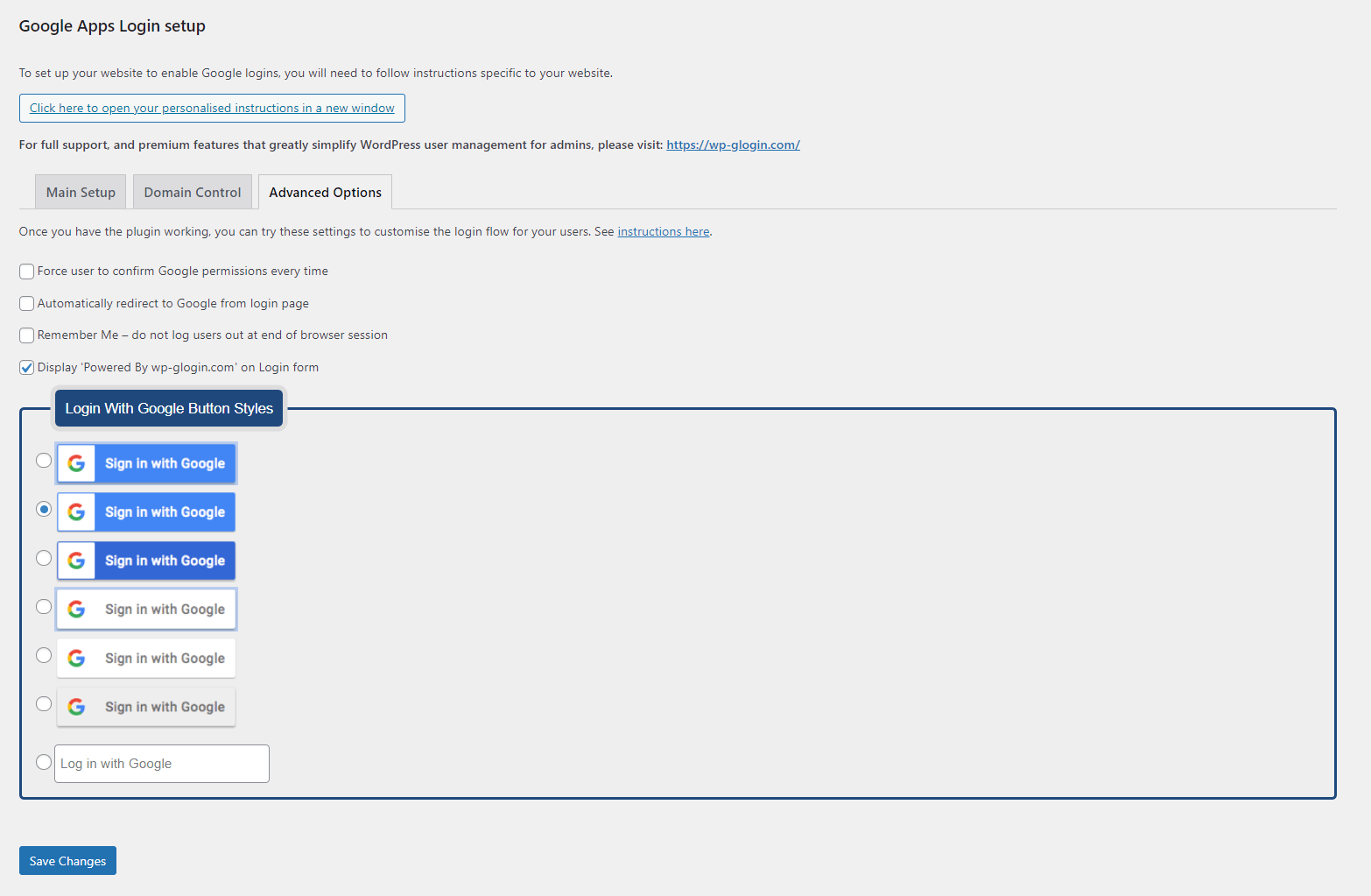 Allow Users to Log In/Sign up Using Other Applications (Google