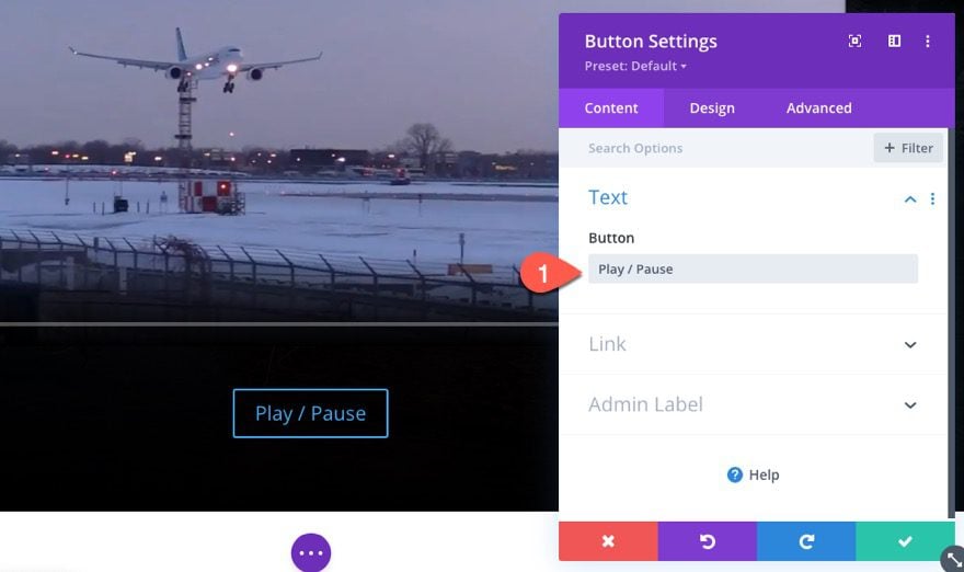 divi custom html5 video controls