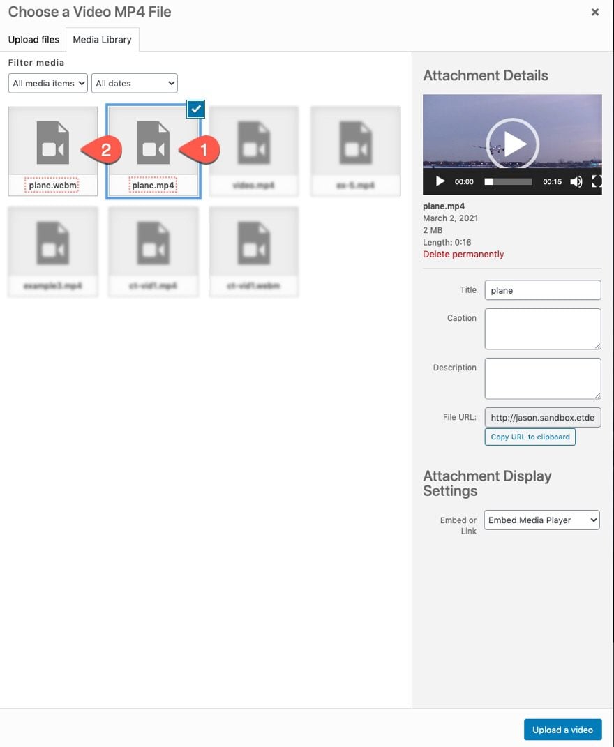 divi custom html5 video controls