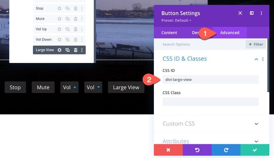 divi custom html5 video controls