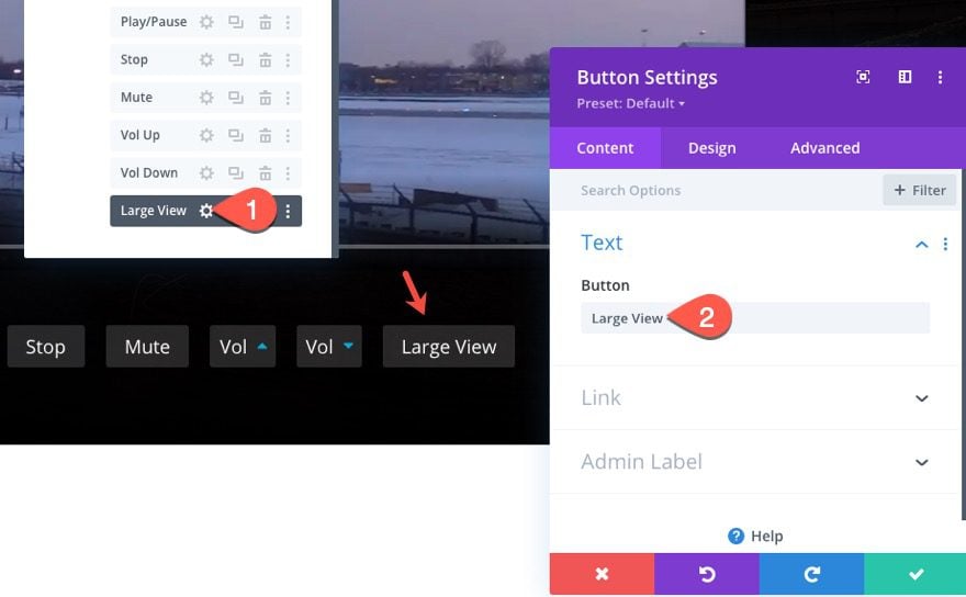 divi custom html5 video controls