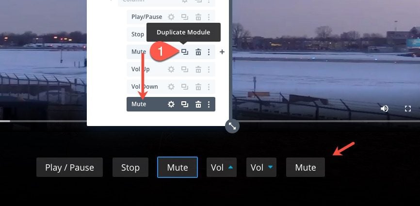 divi custom html5 video controls