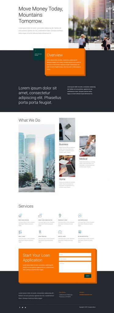 Get a FREE Personal Loan Layout Pack for Divi