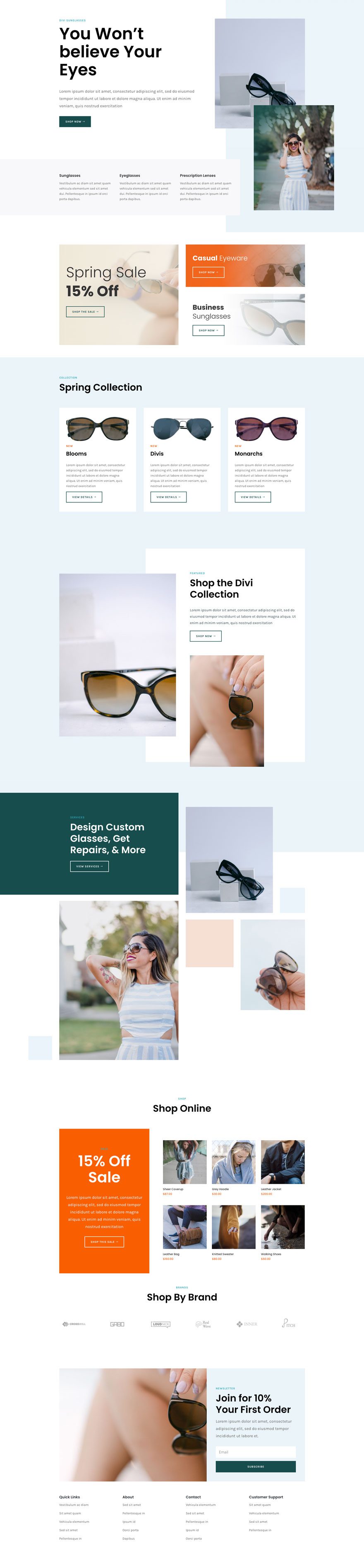 sunglasses shop website