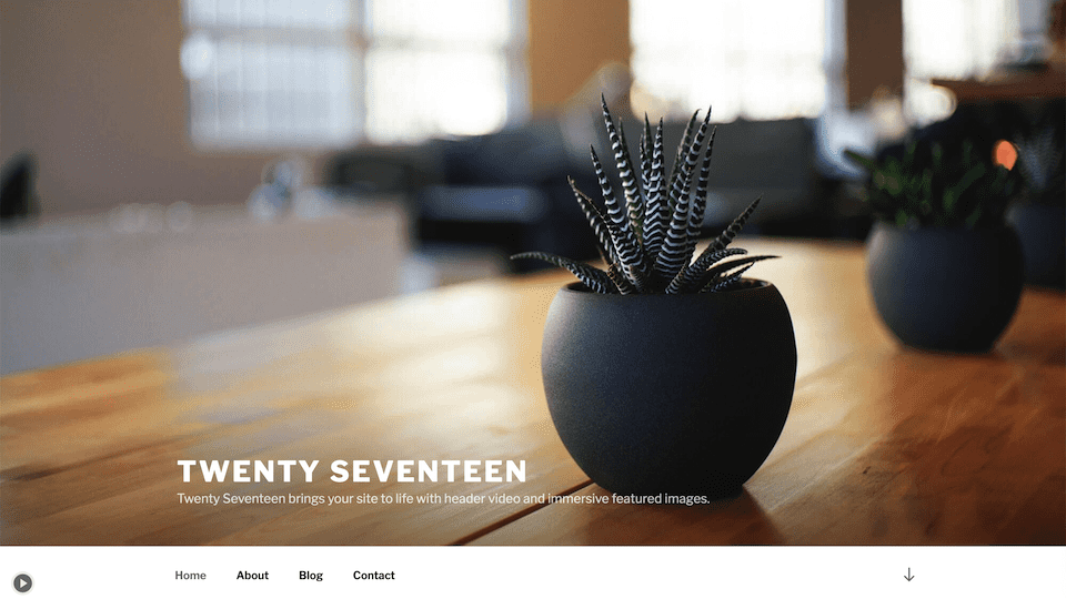 The Twenty Seventeen theme.