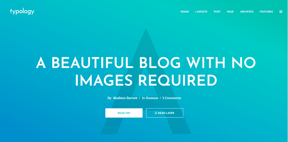 blogger themes typology
