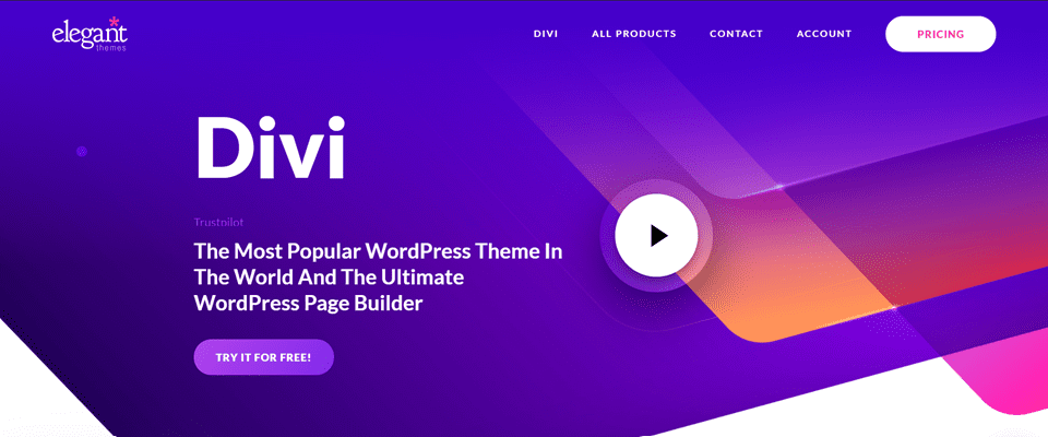 divi builder for 404