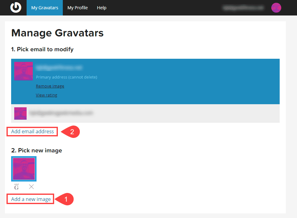 gravatar new image