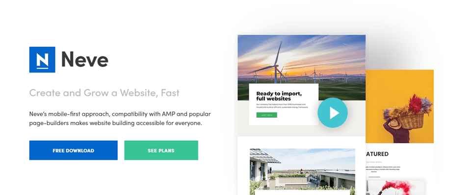 neve wordpress theme for bloggers