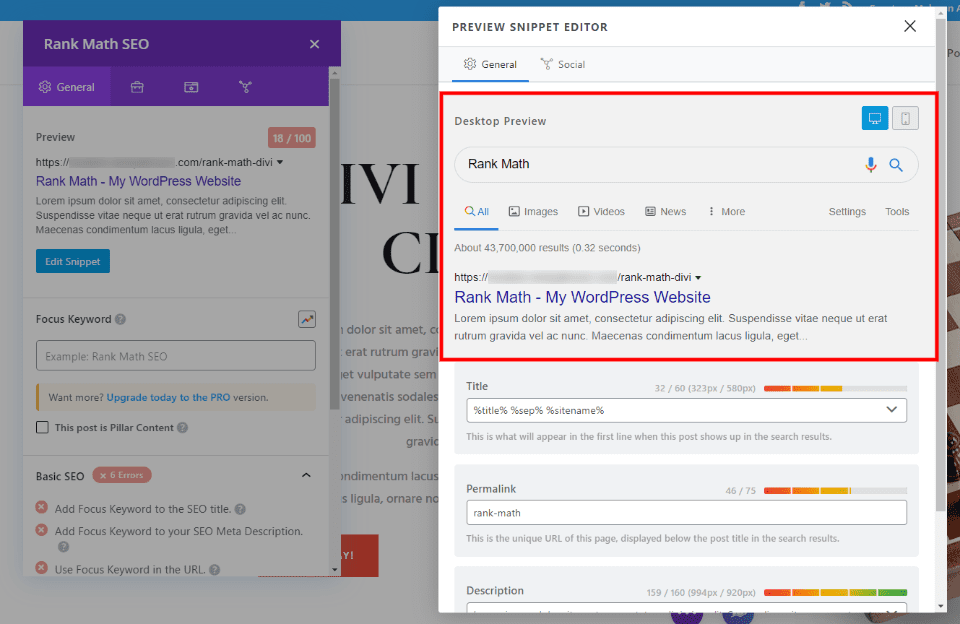 پیش نمایش دسکتاپ و موبایل