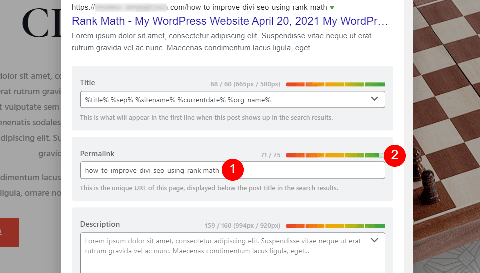 Rank Math Preview Permalink