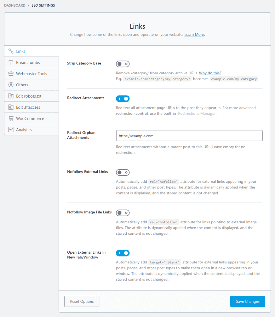 Rank Math SEO Settings