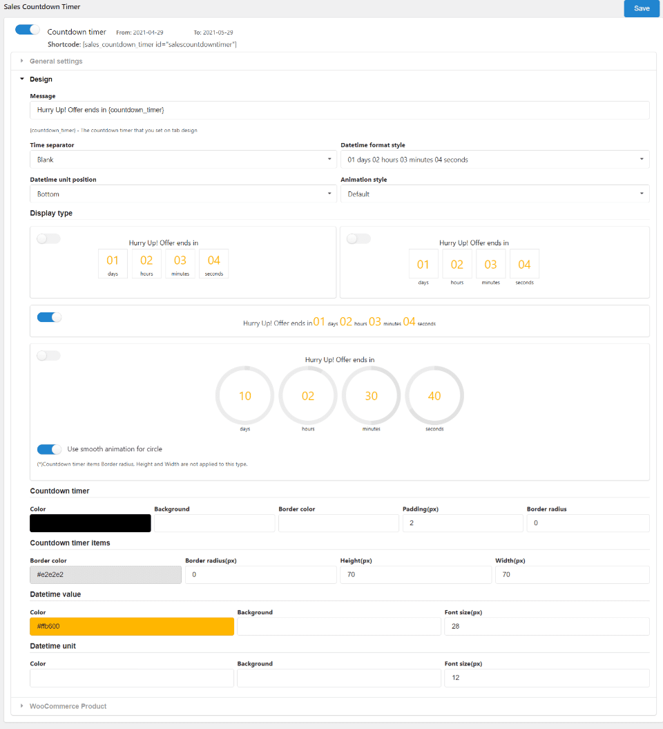 Sales Countdown Timer