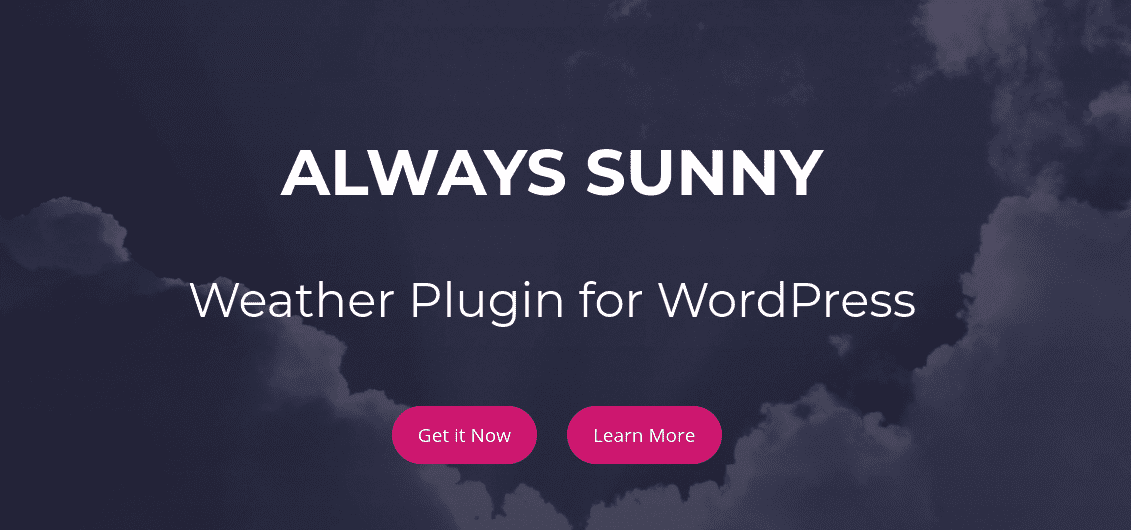 The Always Sunny weather plugin.