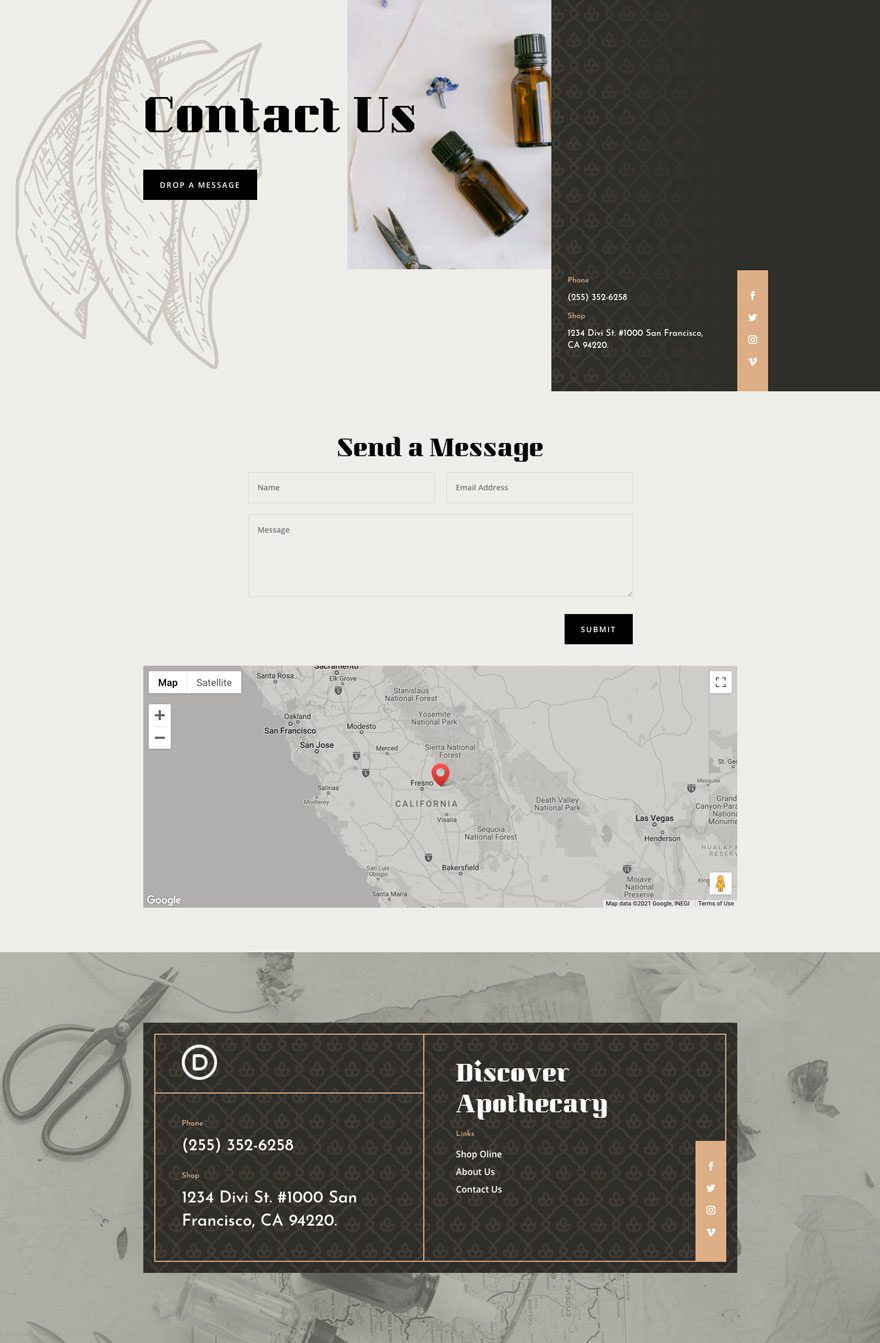 divi apothecary layout pack