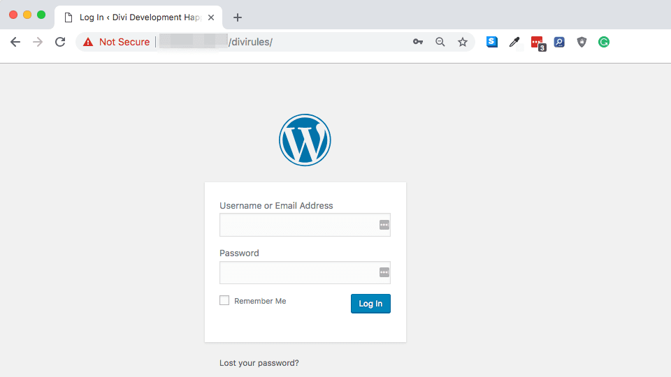 Changez votre URL de connexion WordPress.