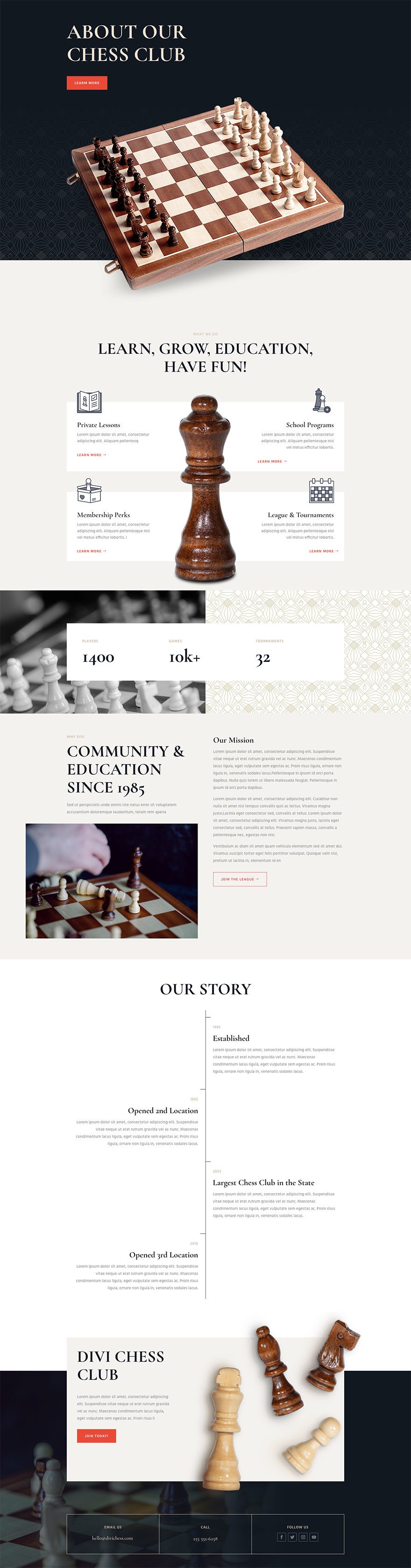chess club website