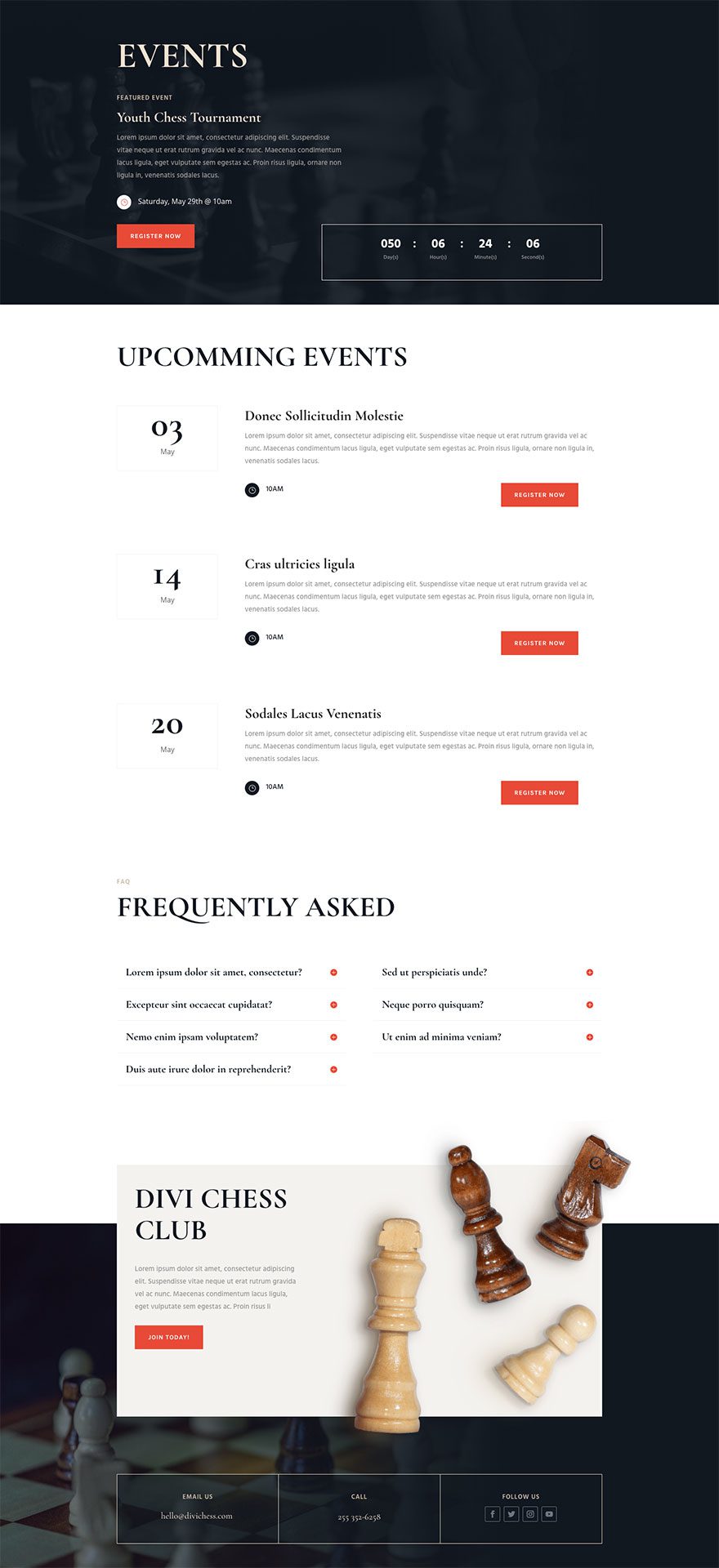 chess club website