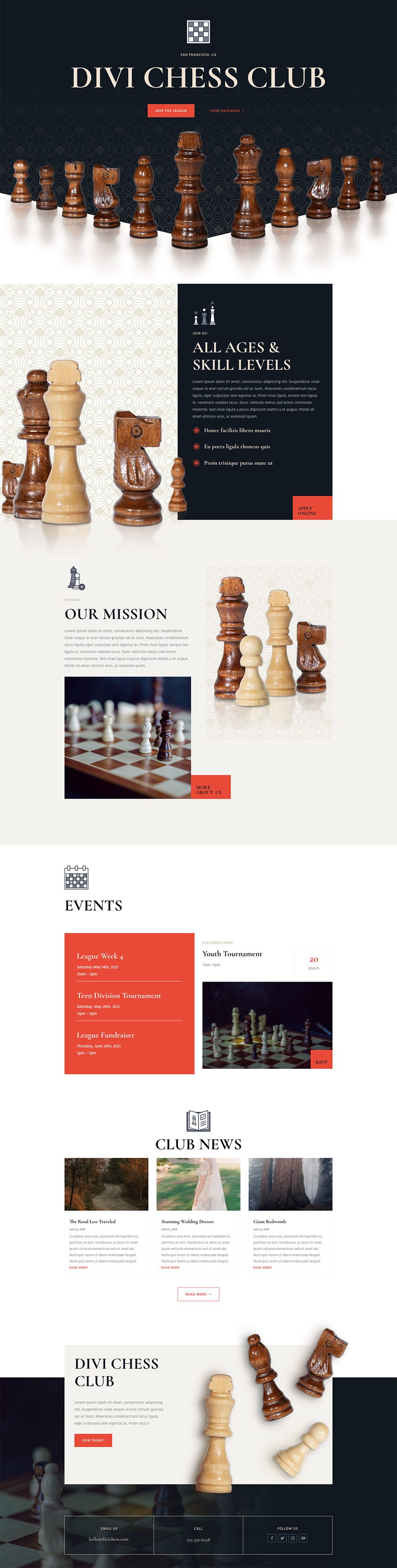 chess club website