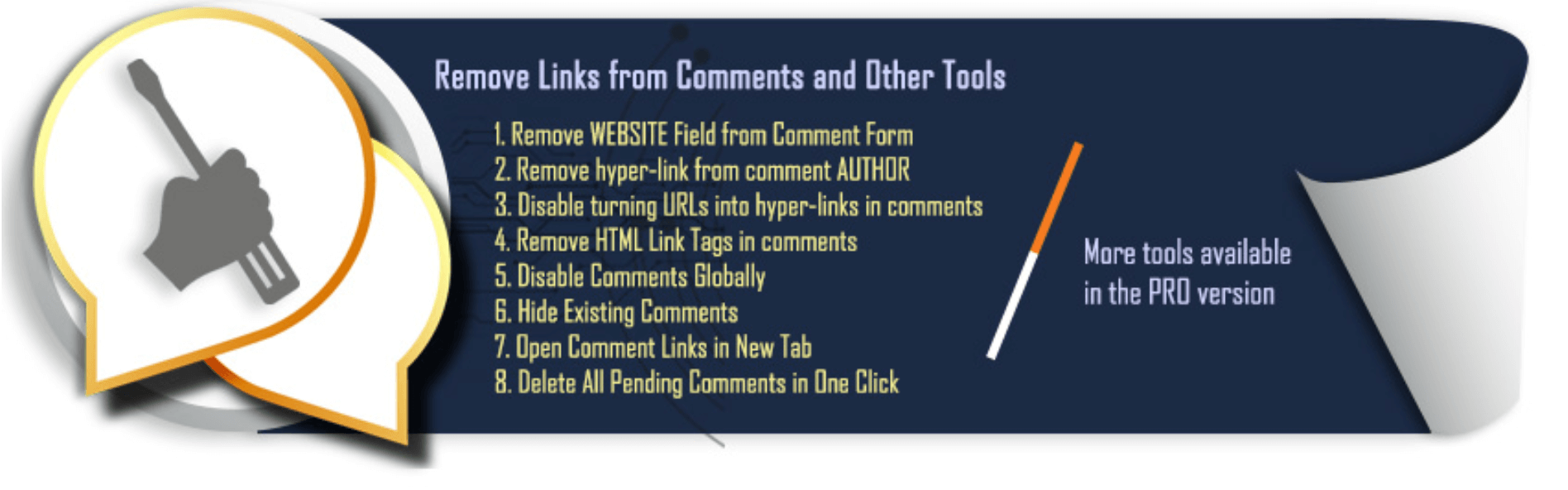 The Comment Link Remove plugin.