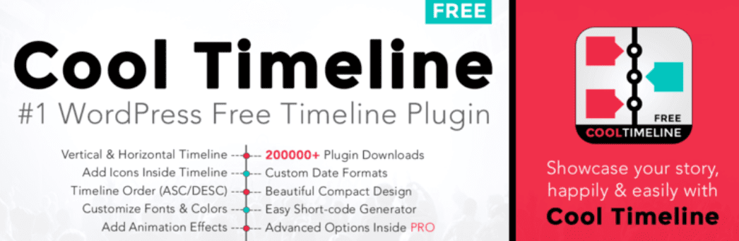 The Cool Timeline WordPress plugin.