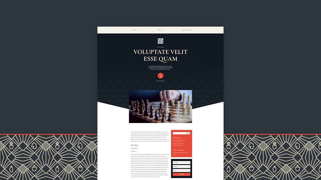 Download a FREE Blog Post Template for Divi’s Chess Club Layout Pack