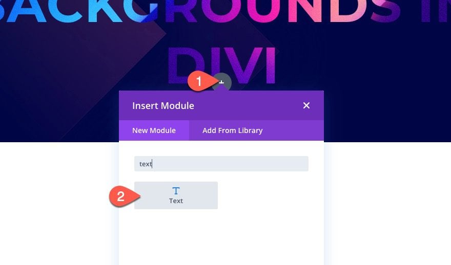 css text backgrounds in divi