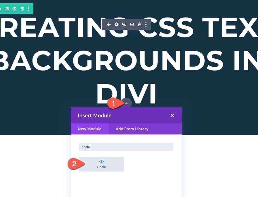 css text backgrounds in divi