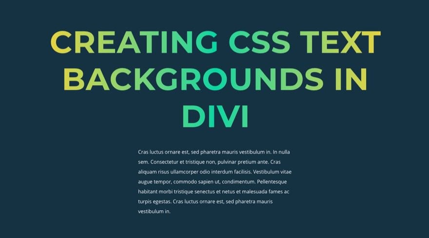 How to Design CSS Text Backgrounds in Divi Using background-clip | Elegant Themes Blog 1