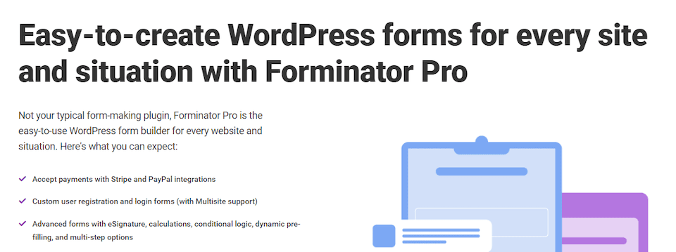 O plug-in Forminator Pro.