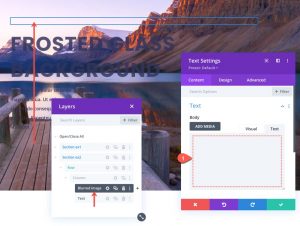 How to Create a Frosted Glass Background Design in Divi