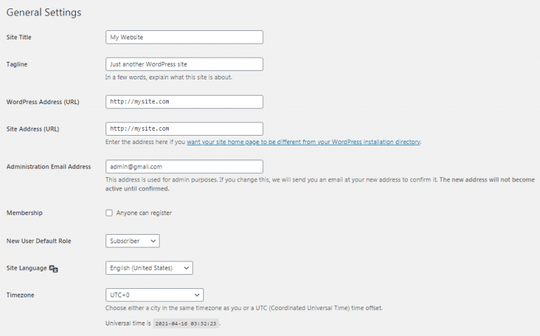 How to Configure Your WordPress General Settings
