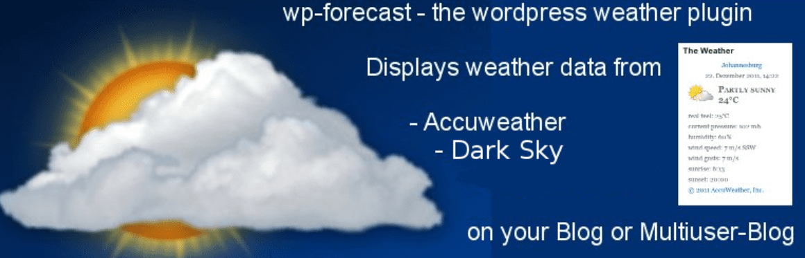 The wp-forecast WordPress weather plugin. 