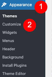 wordpress theme customizer