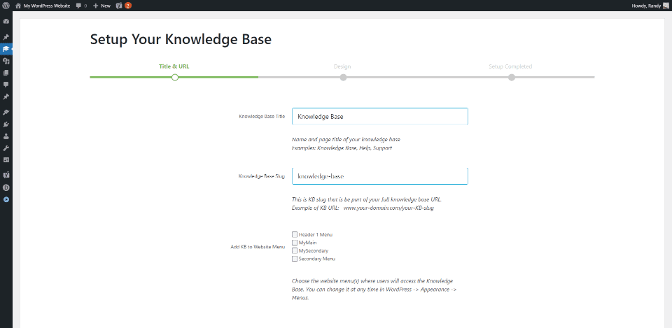Knowledge Base for Documentation and FAQs