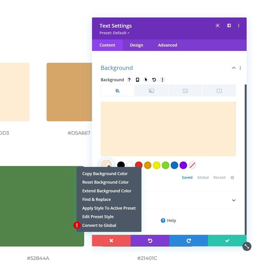 produce box global presets style guide