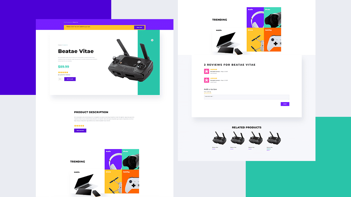 Download a FREE Product Page Template for Divi’s Electronics Store Layout Pack