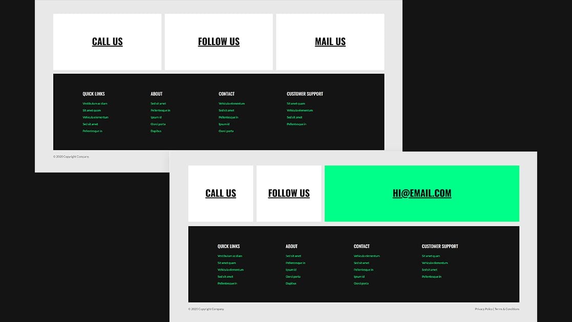 How to Interactively Highlight Contact Details in Your Global Footer with Divi