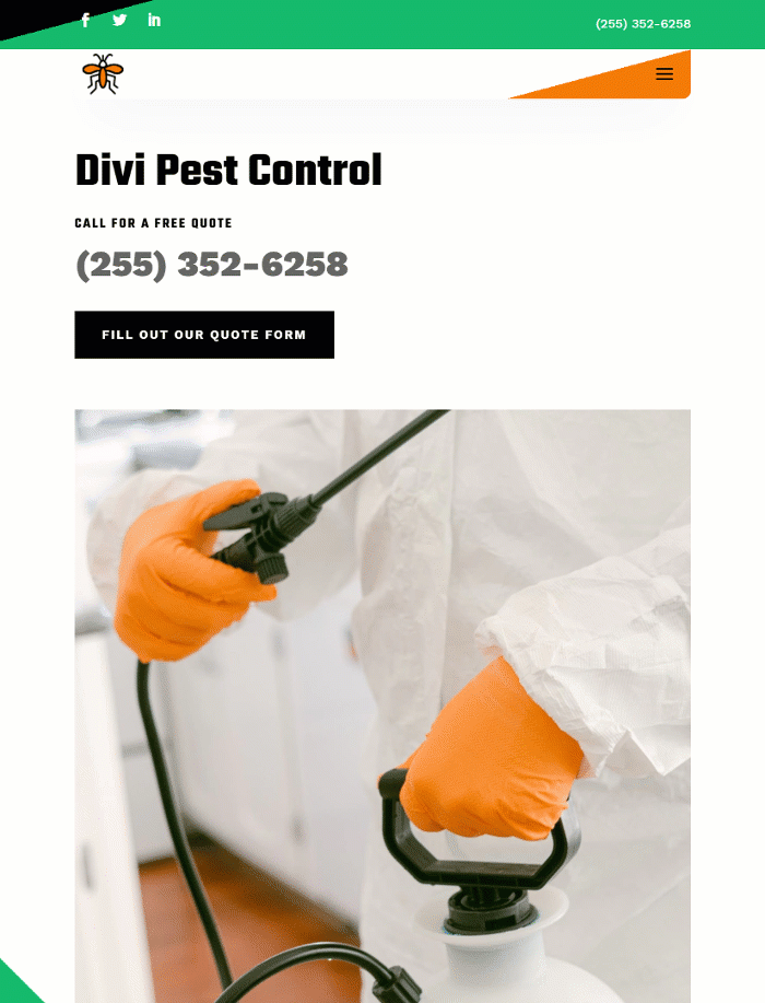 pest control header footer