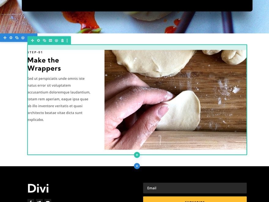 divi sticky header anchor link navigation