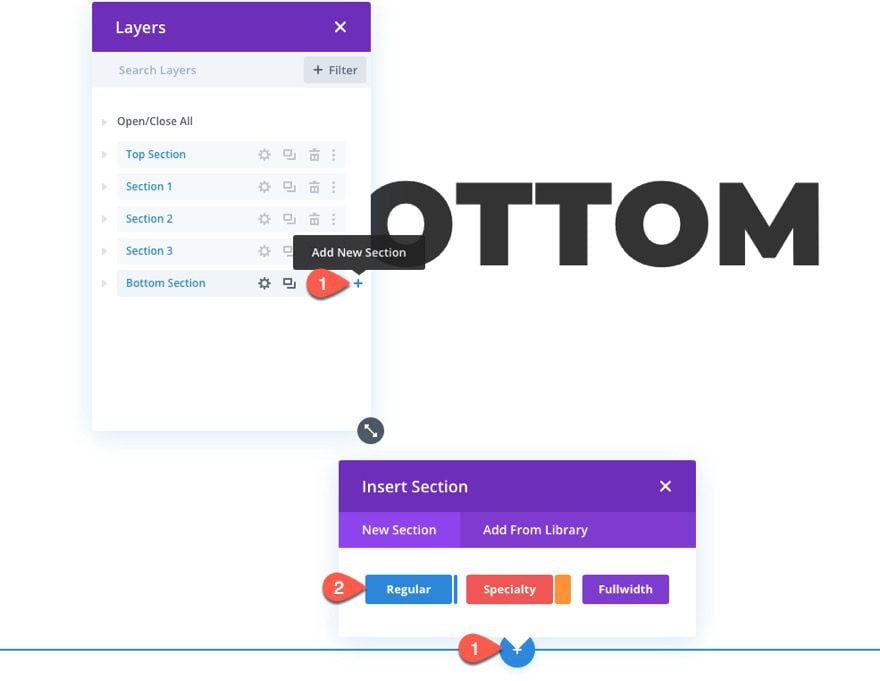 sticky page navigation links to divi sections