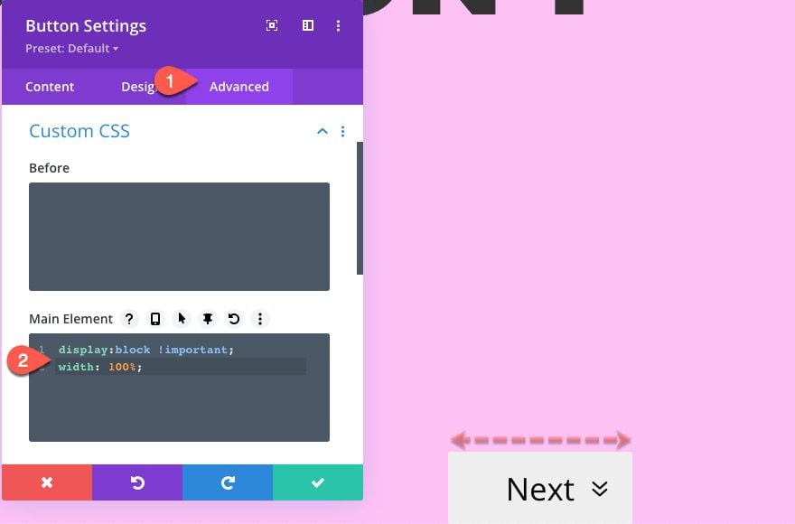 sticky page navigation links to divi sections