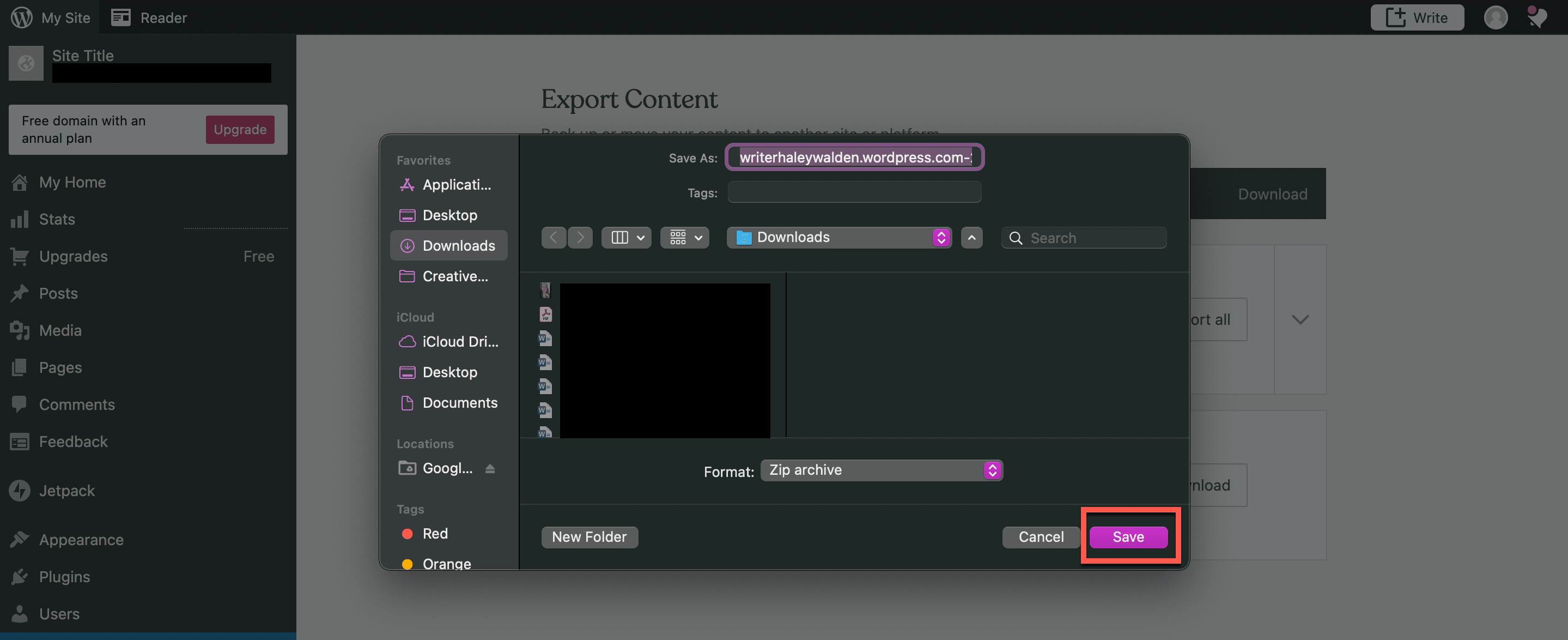 How to Use the WordPress Export Tool 4