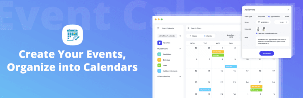 The Event Calendar WD plugin
