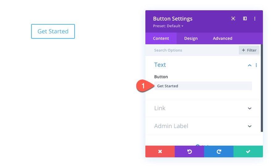 fluid button designs in divi