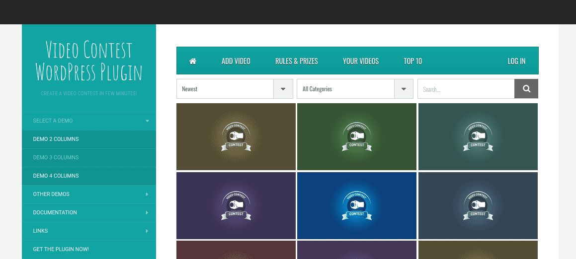 The Video Contest WordPress plugin.