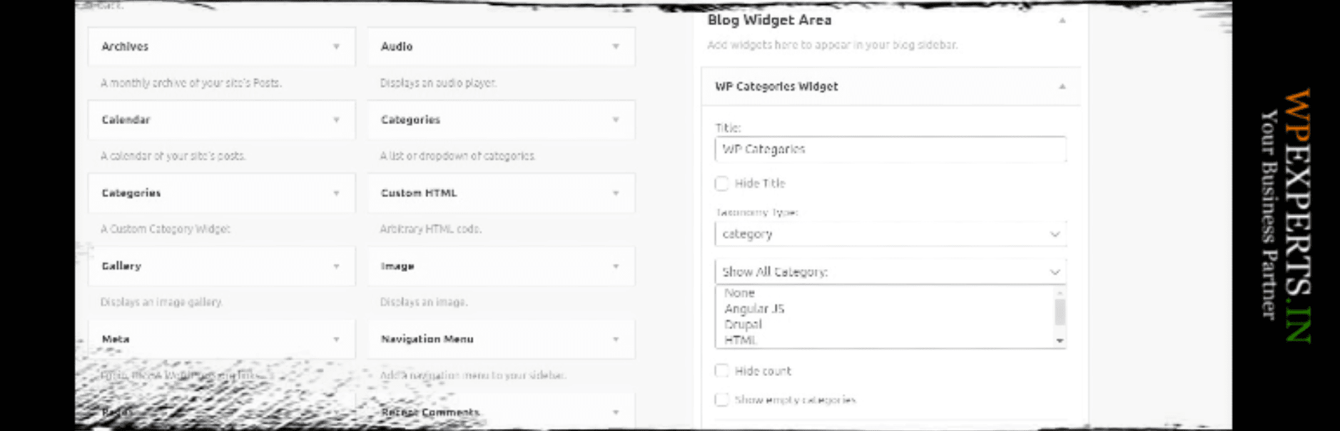 The WP Categories Widget plugin.